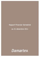 Half year financial report 2011-2012